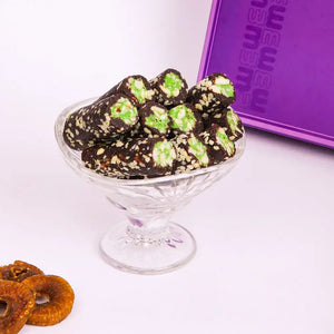 Anjir Pista Roll — sugar free sweets Surat, healthy Gujarati mithai with figs and pistachios | Mithdi