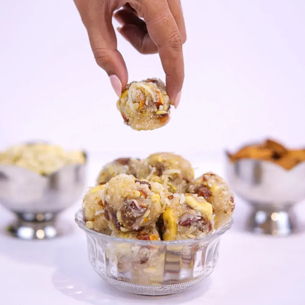 Mithdi Sweets Energy Ball made with premium nuts, a top choice for healthy sugar free sweets in Surat.