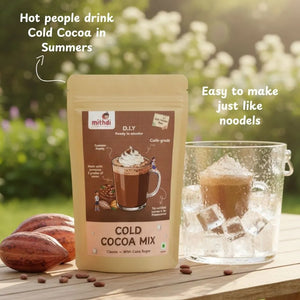 Cold Cocoa Mix by Mithdi Sweets Surat served with ice in summer – buy sweets online India from best sweets and namkeen shop in Surat with sweets delivery in Surat and corporate sweets gift India