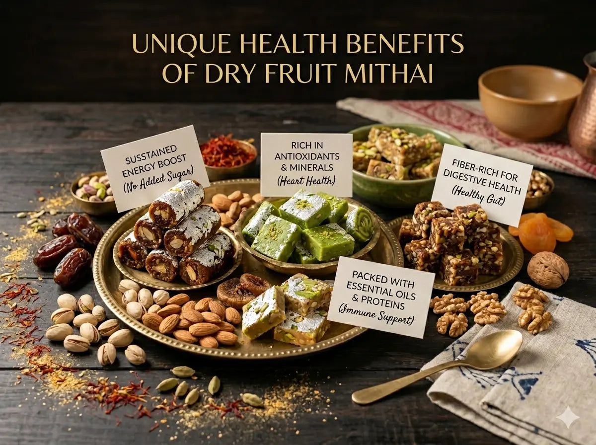 Unique Health Benefits of Dry Fruit Mithai | Healthy Indian Sweets