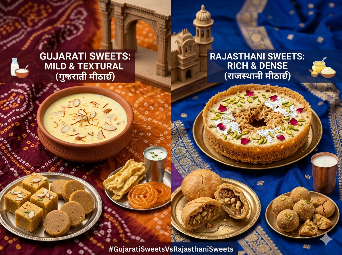 Gujarati Sweets vs Rajasthani Sweets: A Comparison Guide