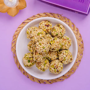 Kaju Pista Ladoo — best Indian sweets online, Gujarati mithai from Mithdi Sweets Surat